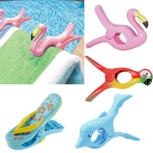 Say Goodbye to Flying Towels with These Adorable Beach Towel Clips! - Towel Holders