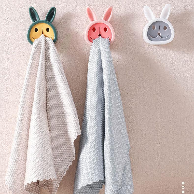 Bunny Head Towel Holder | Silicone Bunny Towel Holder | Towel Holders
